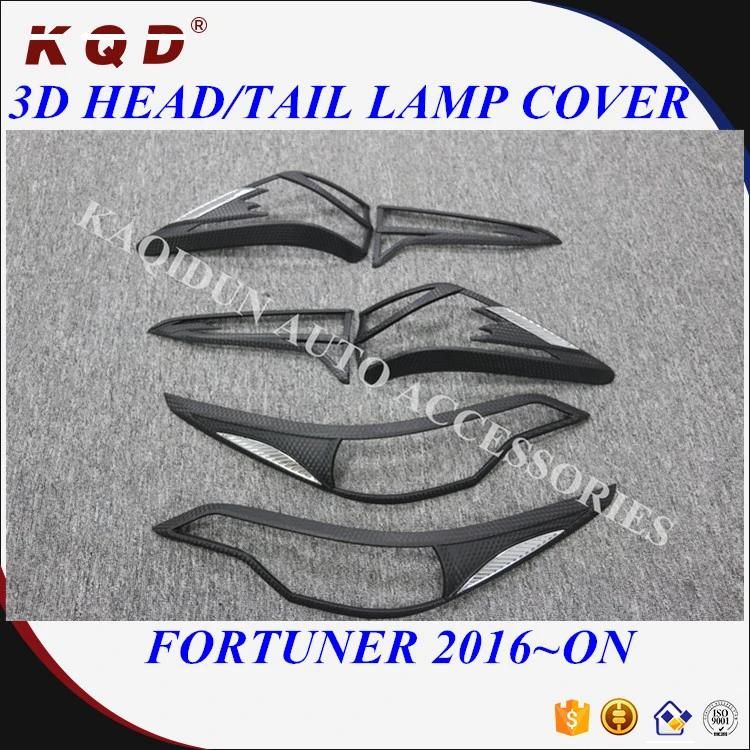 3D Head Light Cover and Tail Light Cover for Toyota Fortuner