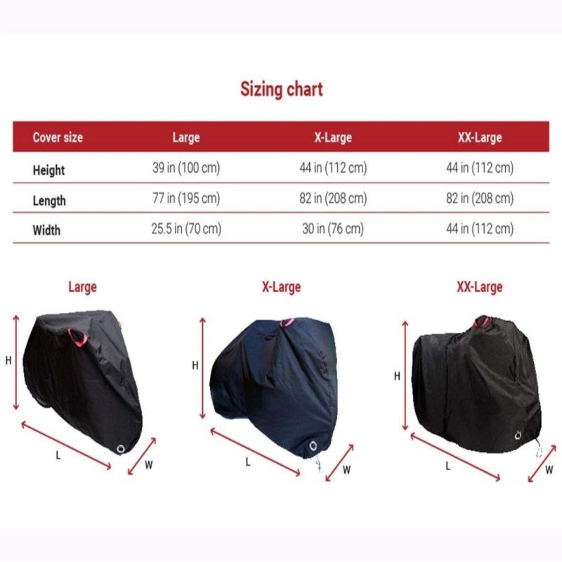 Durable Polyester Waterproof Dust Proof Anti-UV Bike Cover