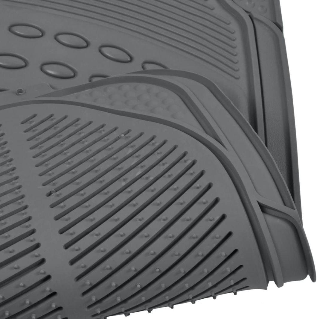 Auto Accessory Wholesale Rubber Floor Mat 4PCS in Gray