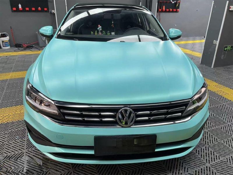 Satin Metallic Tiffany Blue Vinyl Wrap Film Car Sticker