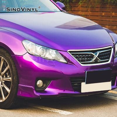 SINOVINYL Factory Wholesale Price Chrome Glossy Auto Film Wrapping Vehicle Sticker Car Wraps