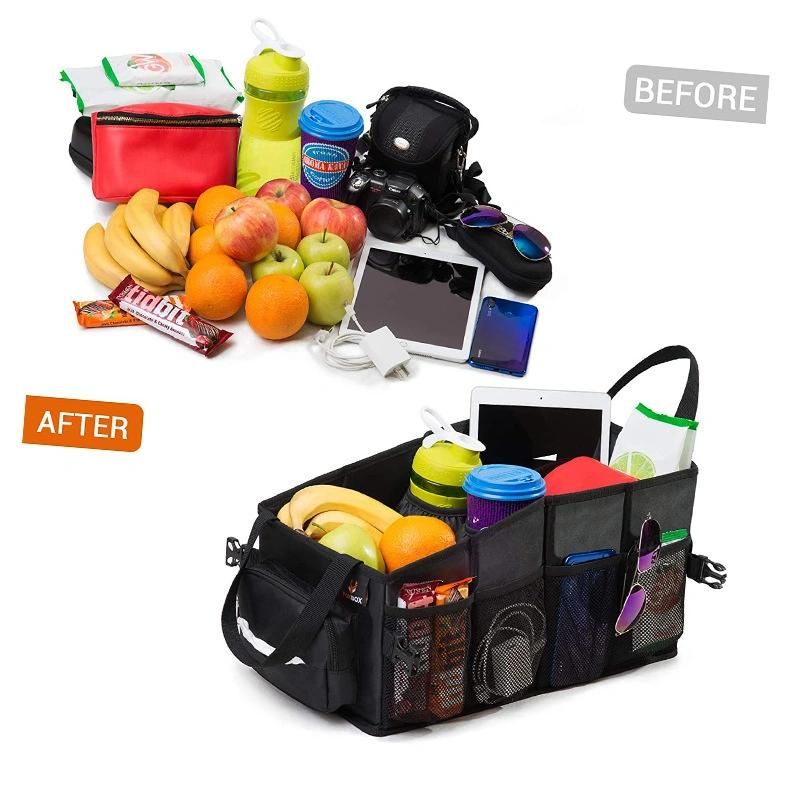 Durable Foldable Collapsible Cargo Storage Bag Car Trunk Organizer