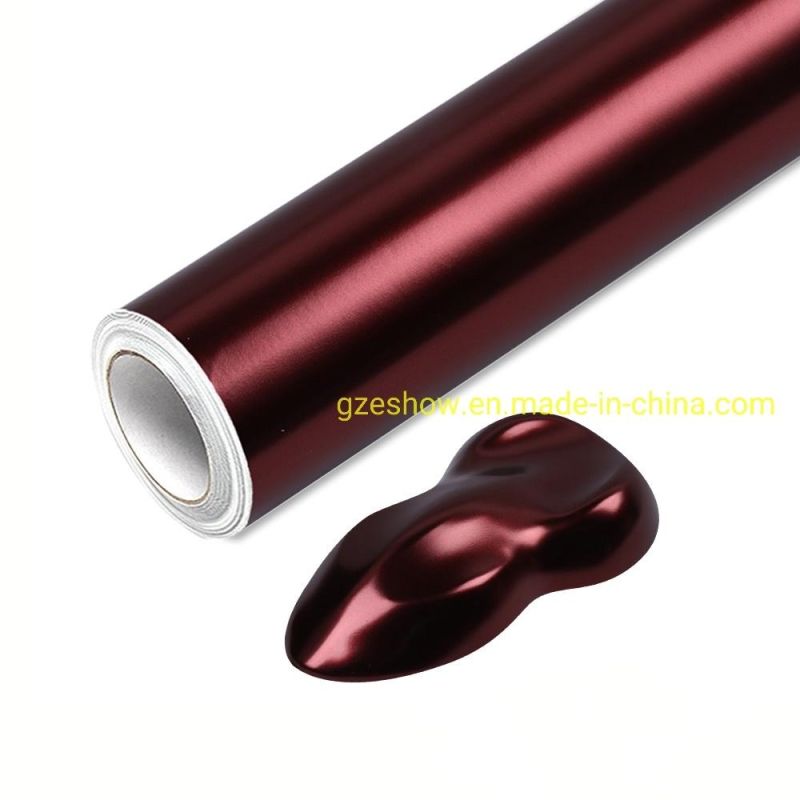 Metal Flash Garnet Red Car Wrap Vinyl Stickers