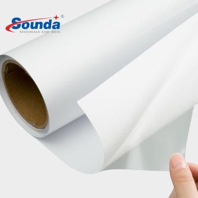 120g White Back Self Adhesive Vinyl for Eco Solvent Printing