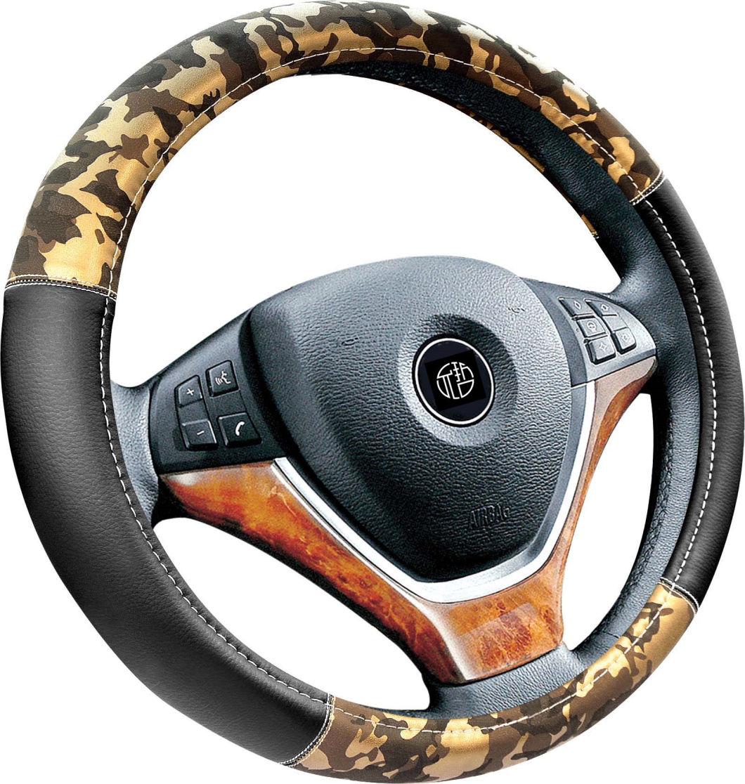 Army Green Camouflage Prints Car Steering Wheel Cover Interior Accessories