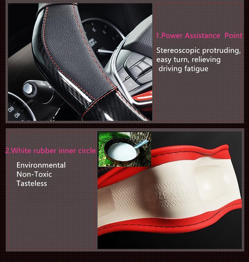 Factory Wholesale Sport Car Leather Steering Wheel Cover