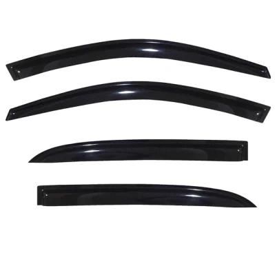 4PCS Dark Smoke Outside Mount Style Sun Rain Guard Vent Shade Window Visors