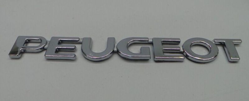 3D Chrome Plated Car Logo Letter Emblem Sticker