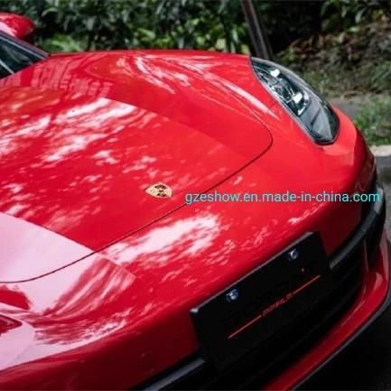 Glossy Cherry Red PVC Vinyl Wrap Car Cover Film