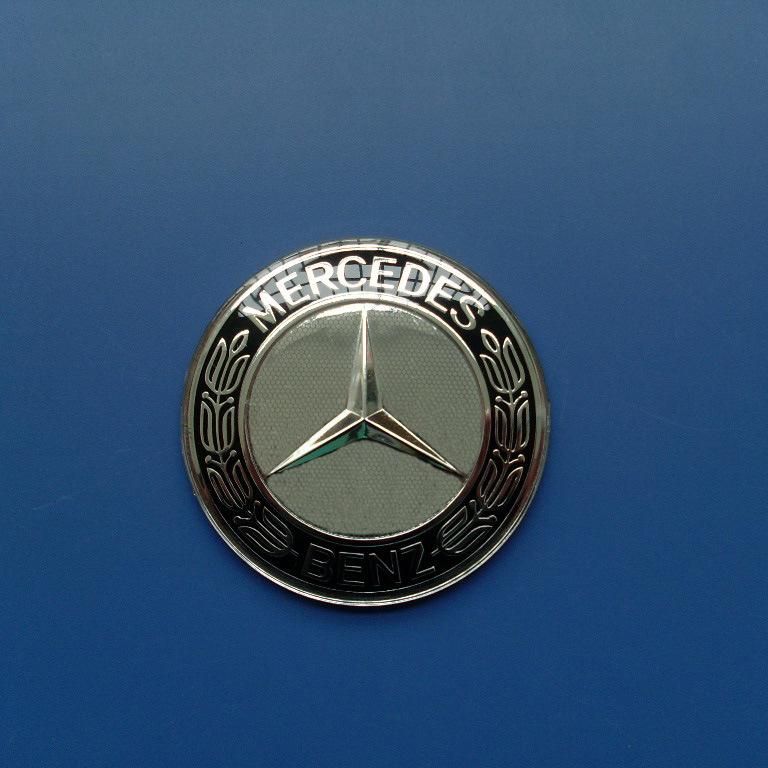 55mm ABS Chrome Body Auto Logo Car Emblem Badge For Benz