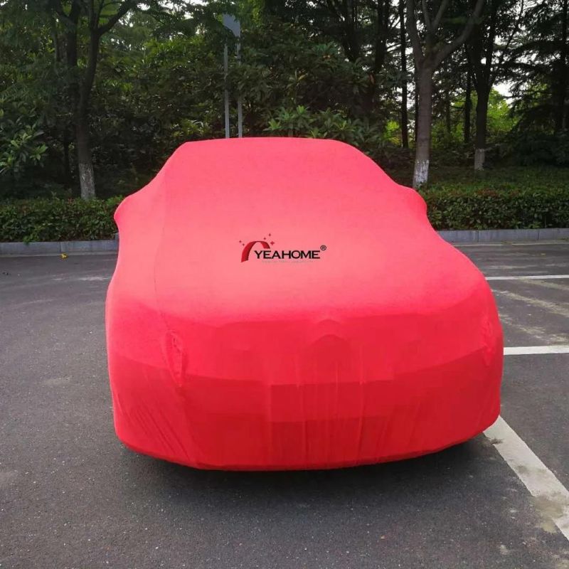 4-Way Large Elastic Soft-Feeling Dust-Proof Indoor Car Covers Anti-Scratch Auto Cover