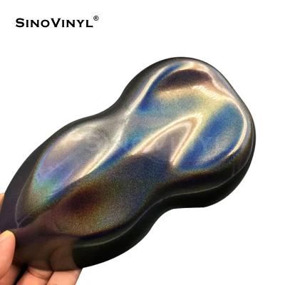 SINOVINYL Easy to Wrap Car Color Change Iridescence Laser Vinyl Low Tack Glue Film