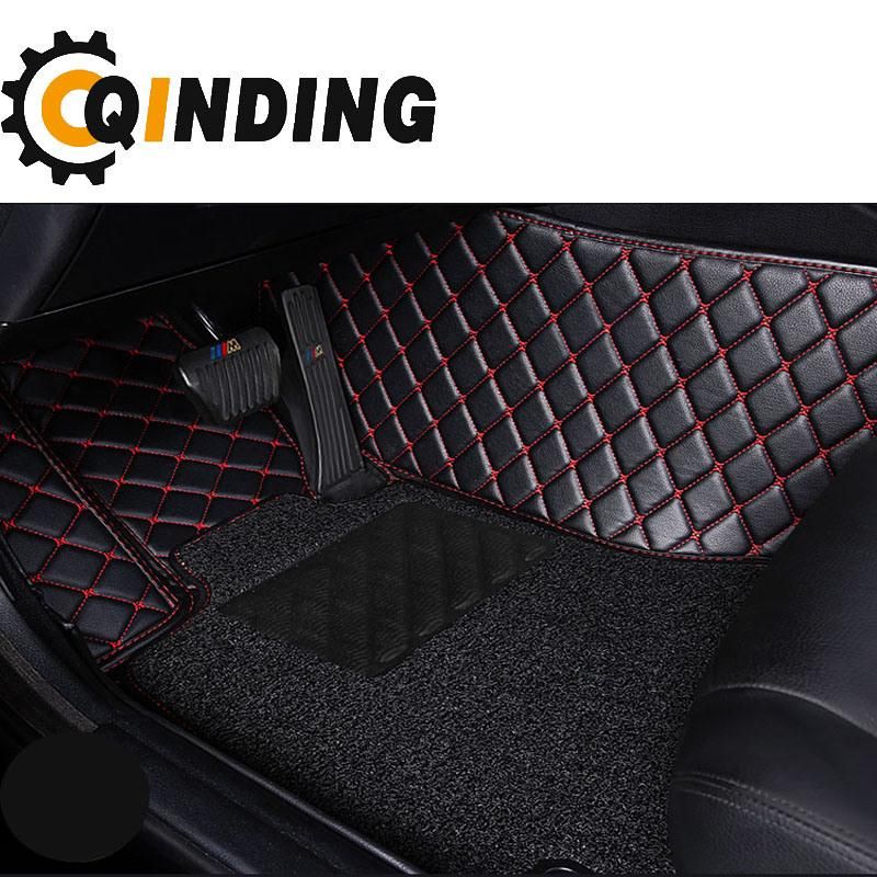 Vaygway Carpet Floor Mat for Car – 4 Piece Heavy Duty Set – Cars, SUV with Heel Pad – Black All Weather Floor Matsvaygwa