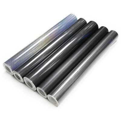 Popular Black Carbon Fiber Black Wrapping Paper Car Wrap Vinyl Roll 2D-6D Car Wraps