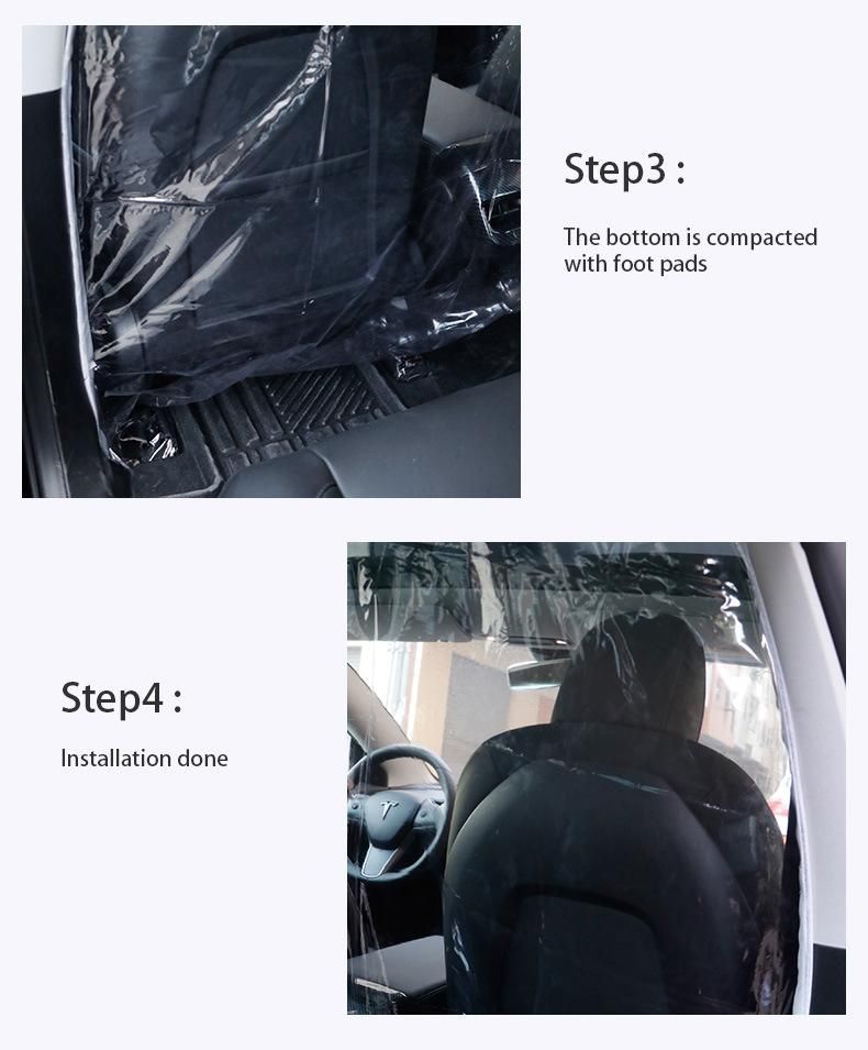 Anti-Splash Protect Driver Taxi Transparent Car Isolation Film