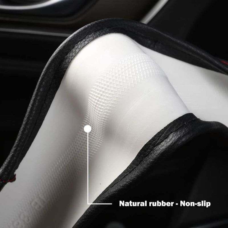 The Car′s Steering Wheel Cover Is Made of Microfiber Leather and Ice Cream, Which Is Non-Slip and Breathable in 15 Inches