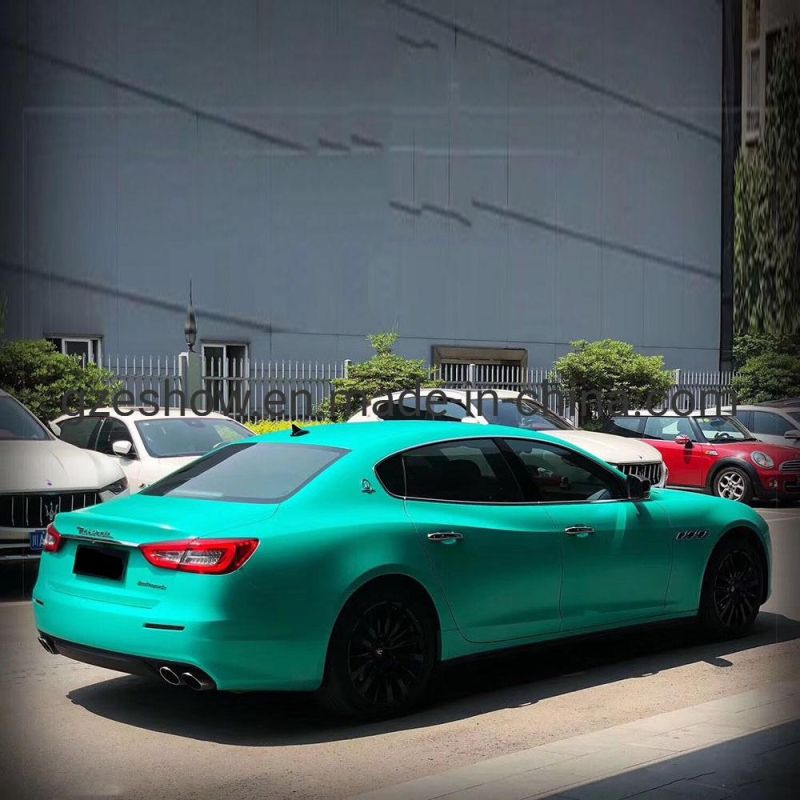 Satin Metallic Lake Green Car Paint Protection Film Vinyl Wrap