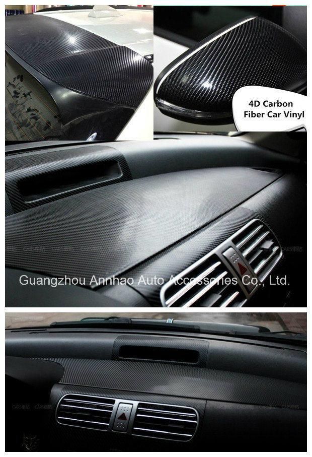 Factory Price Air Bubble Free Decoration 4D Carbon Fiber Texture Vehicle Vinyl Wrap