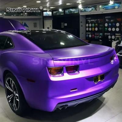 SINOVINYL Chrome Ceramics Purper Super Air Release Outdoor Car Wrapping Vinyl Vehicle Stickers