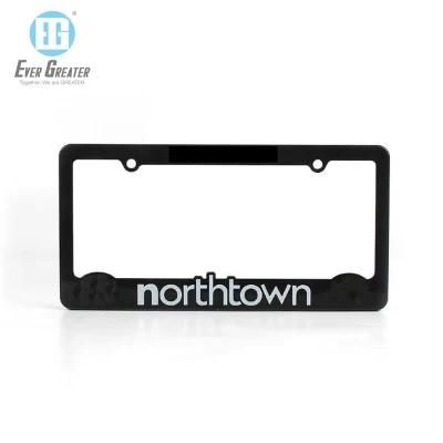 Metal Silver Car License Plate Frame