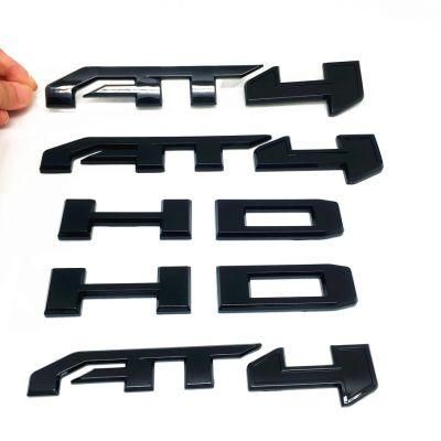 At4 HD Emblem Sierra Letters Gmc Sierra 2500HD 3500HD Emblem Fender Badge Decal Sticker Logo Car Accessories Car Parts Decoration ABS Plastic