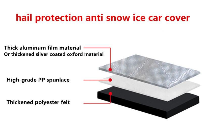 3 Layer Hail Protection Anti Sonw Anti Ice Car Cover