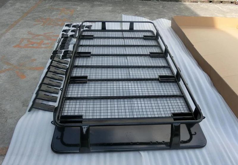 Hilux Dmax L200 Aluminum Car Roof Luggage Rack Carrier Basket