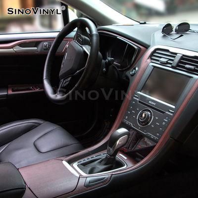 SINOVINYL PVC Wooden Effect Vinyl Wrap Car Accessories Interior Decorative Film