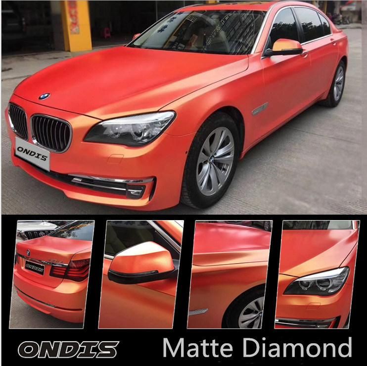 Matte Diamond Bling Color Changing Auto Vinyl Film