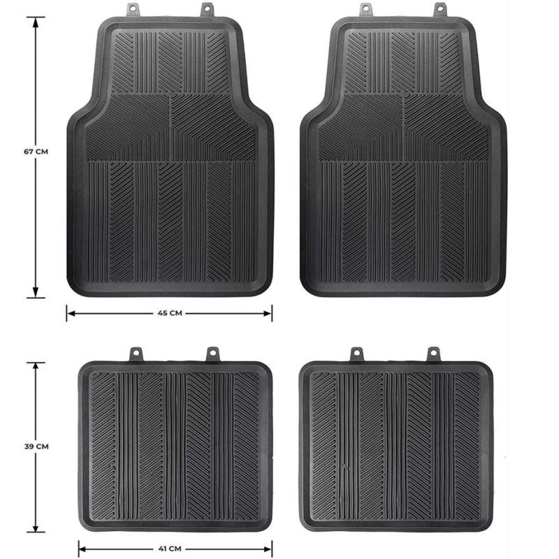 Original Proliner 3 Piece Heavy Duty Front & Rear Rubber Floor Mats for Car