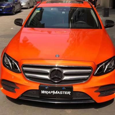 Tsautop 1.52*18m Magic Gold Sun Orange Car Sticker Vinyl Wrap