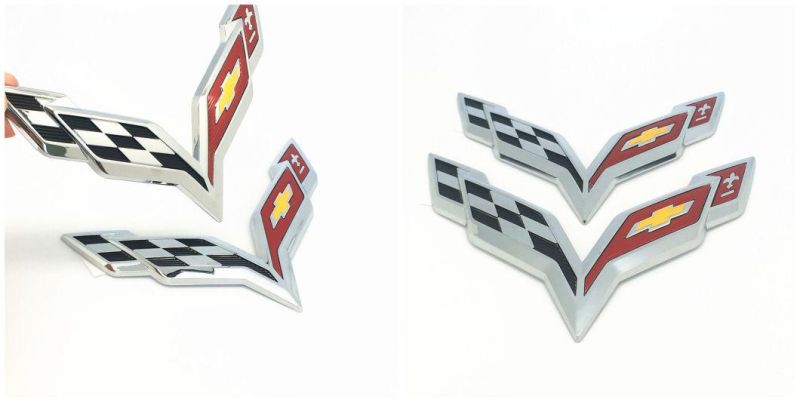 Chevy Corvette Grille Emblem for Chevrolet Silverado Chevy Camaro Emblem Fender Badge Decal Sticker Logo Car Accessories Car Parts Decoration