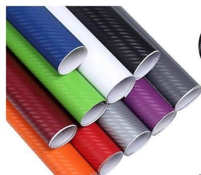 Profession Manufacturer Removable Adhesive Carbon Fiber Car Wrap Film Car Self Adhesive Vinyl Car Wrapping Vinyl Roll Film