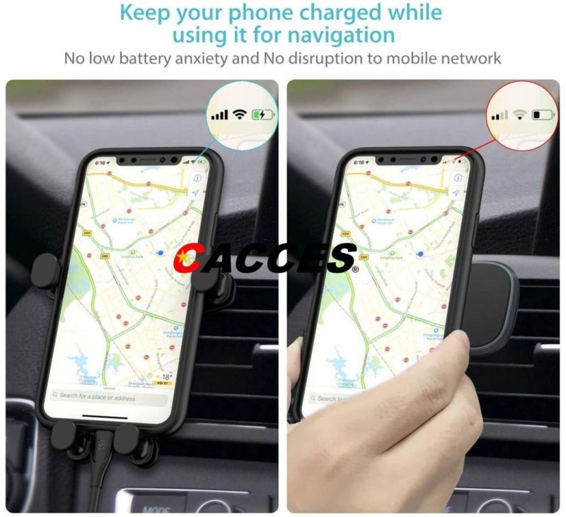 Air Vent Dashboard Windshield Gravity Auto Lock Phone Mount, 360 Degree Universal Phone Holder Cradle Car Holder Cell Phone Stand, Mobile Holder Car Phone Mount