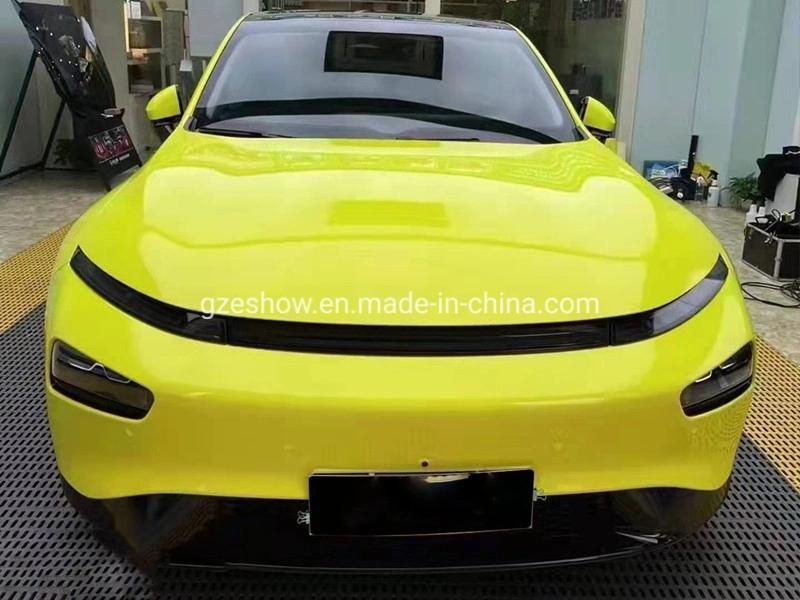 Magic Gold Lemon Yellow Color Glossy Wrap Film Car Vinyl