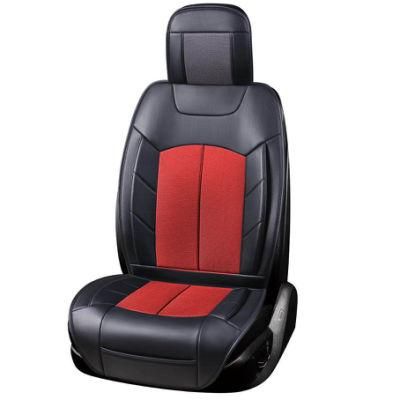 Red Comfortable Durable Non-Slip PU Leather Front Seat Cover