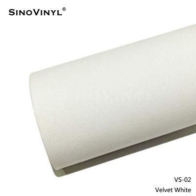 SINOVINYL Wholesale Long Durability No Lint Suede Velvet Blue Vinyl Color Change Vinyl