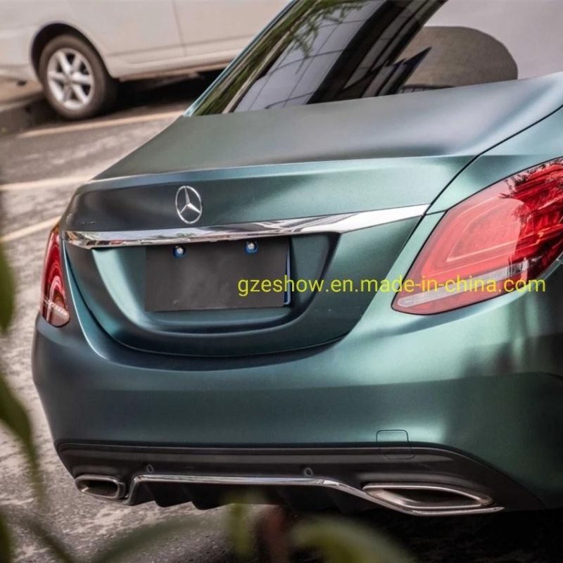 Matte Metallic Black Green Vinyl Wrap for Automobile