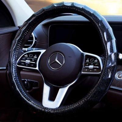 Car Shiny Steering Wheel Cover Car Men&prime;s and Women&prime;s Sky Cute General Motors 14.5 15-Inch Anti-Skid Wave Wheel Cover