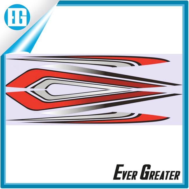 Wholesale Flame Red Line Motorcycle Decal Airframe Sticker