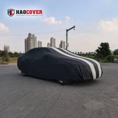 Classic Strip Design Luxury Elastic Water-Proof Car Cover UV-Proof Auto Cover