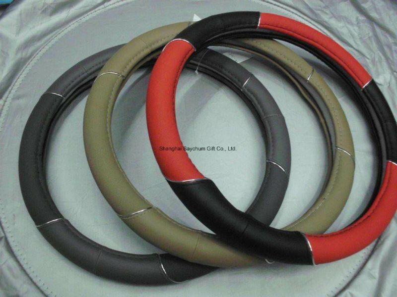 New Design Car Leather Steering Wheel Cover