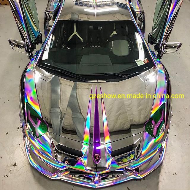 Chrome Vinyl Wrap Rainbow Finish Roll