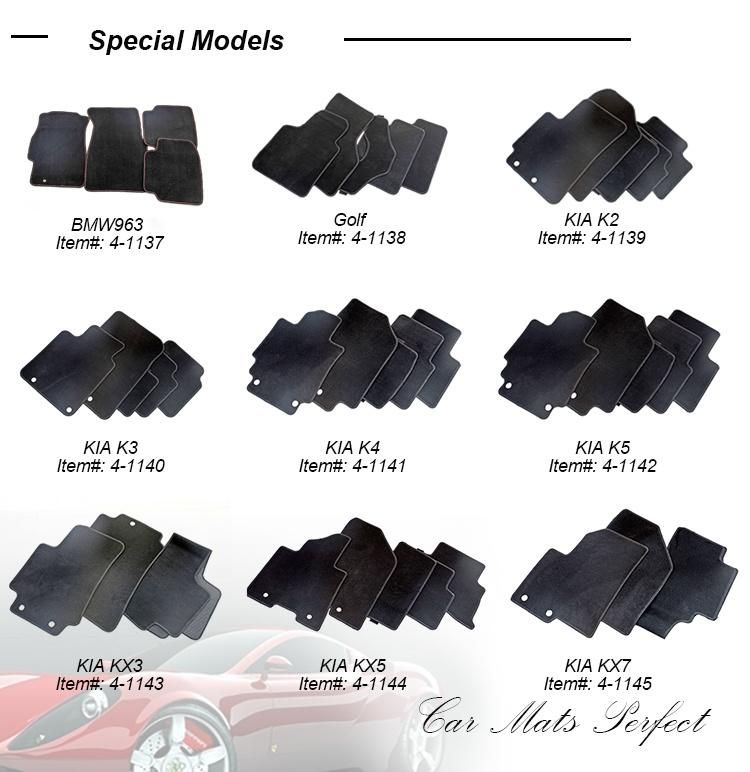 Best Sale Auto SUV Truck Van Carpet Fabric Car Floor Mat 4-1142