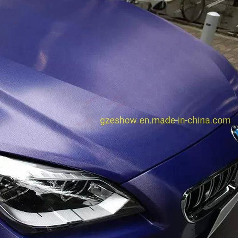 Dark Blue Brushed Wrap Vinyl Wrapping Sticker Film