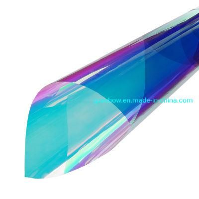 Window Decoration Film Super Adhesion Pet Rainbow Color