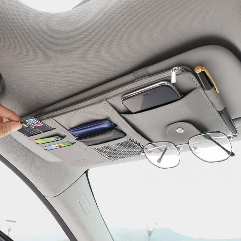 Car Sun Visor Organizer, Interior Interior Accessories Pocket Organizer, Car Truck Sun Visor Case, CD Card Pencil Case Wyz20438