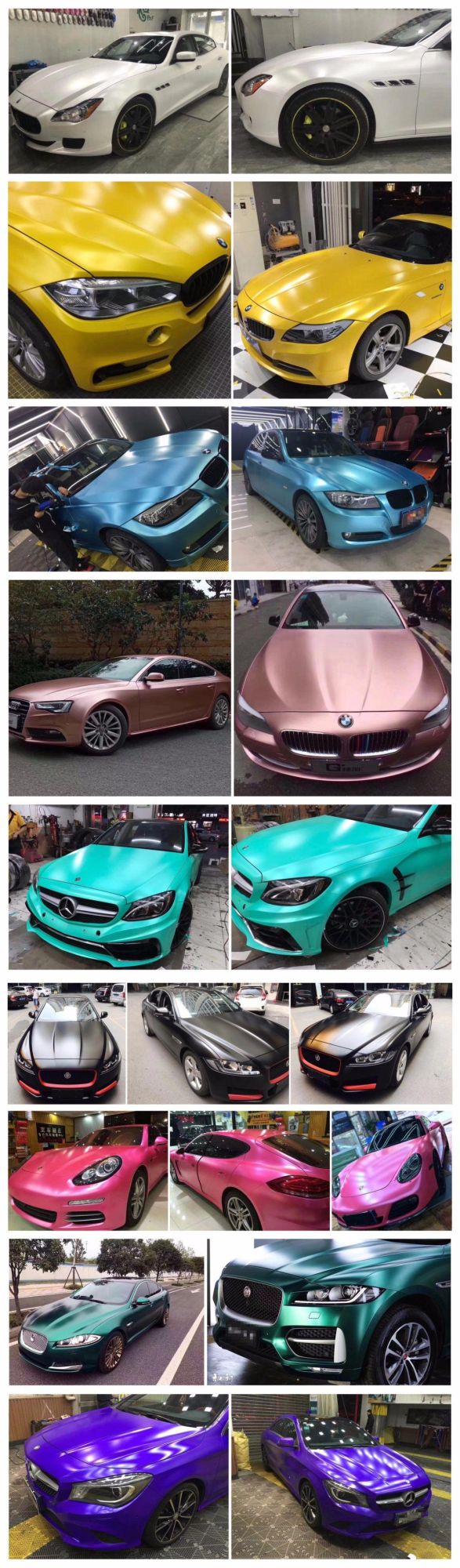 New Products Ondis Car Vinyl Material Roll Satin Pearl Matte Chrome Car Decoration Film