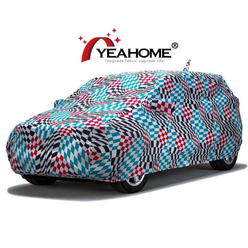 Outdoor SUV Water-Proof Full Car Cover Printed Design Customized Auto Covers