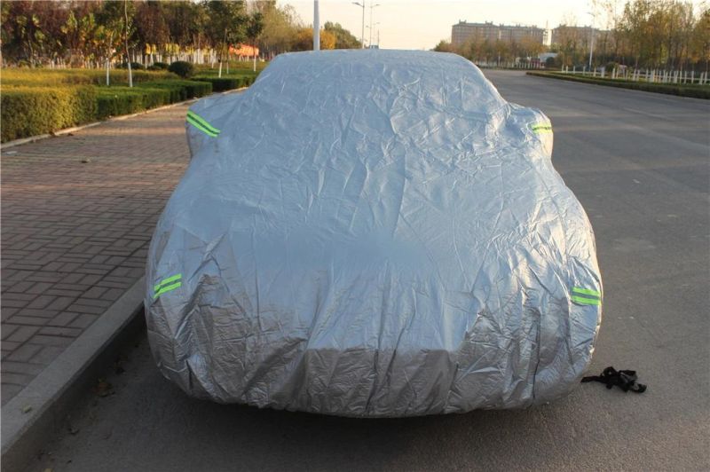 Waterproof Snow Protection Car Cover Black Oxofrd&Ppcotton Material All Season Protection Full Car Covers